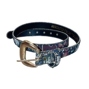 Vintage Bohemian Beaded Embroidered Belt